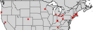 U.S. cities that used PR-STV.